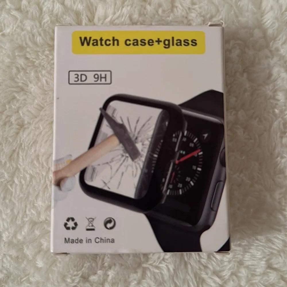 🆕 Watch Case + Glass Black/Clear